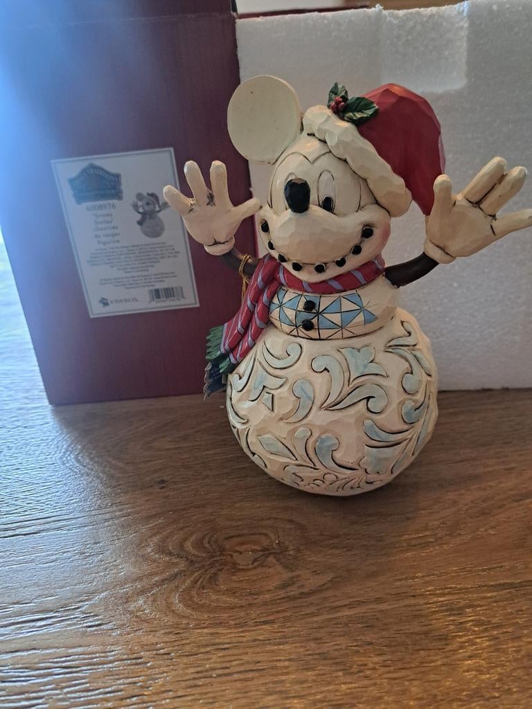Disney tradition Snowman Mickey, Ophalen of Verzenden, Mickey Mouse, Nieuw, Beeldje of Figuurtje