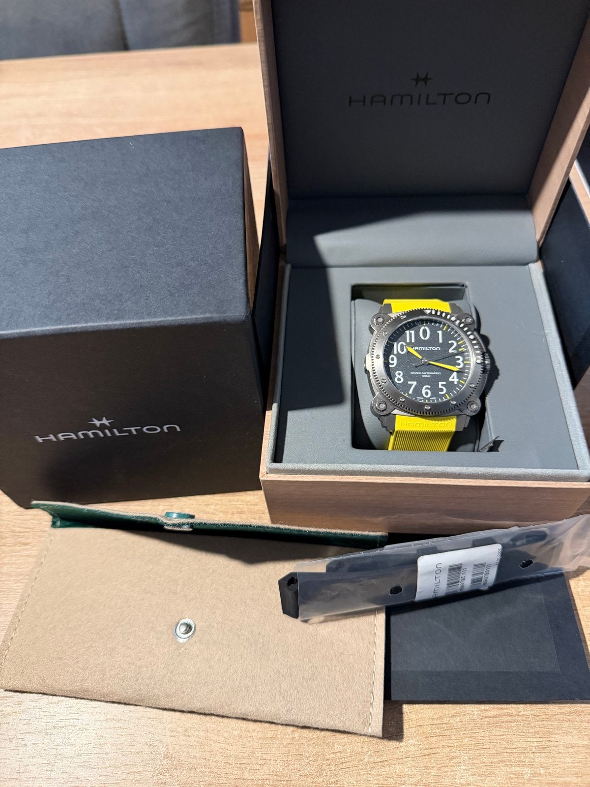 Nieuw: Hamilton Khaki Navy Below Zero Titanium 46mm, Overige merken, Overige materialen, Polshorloge, Kunststof