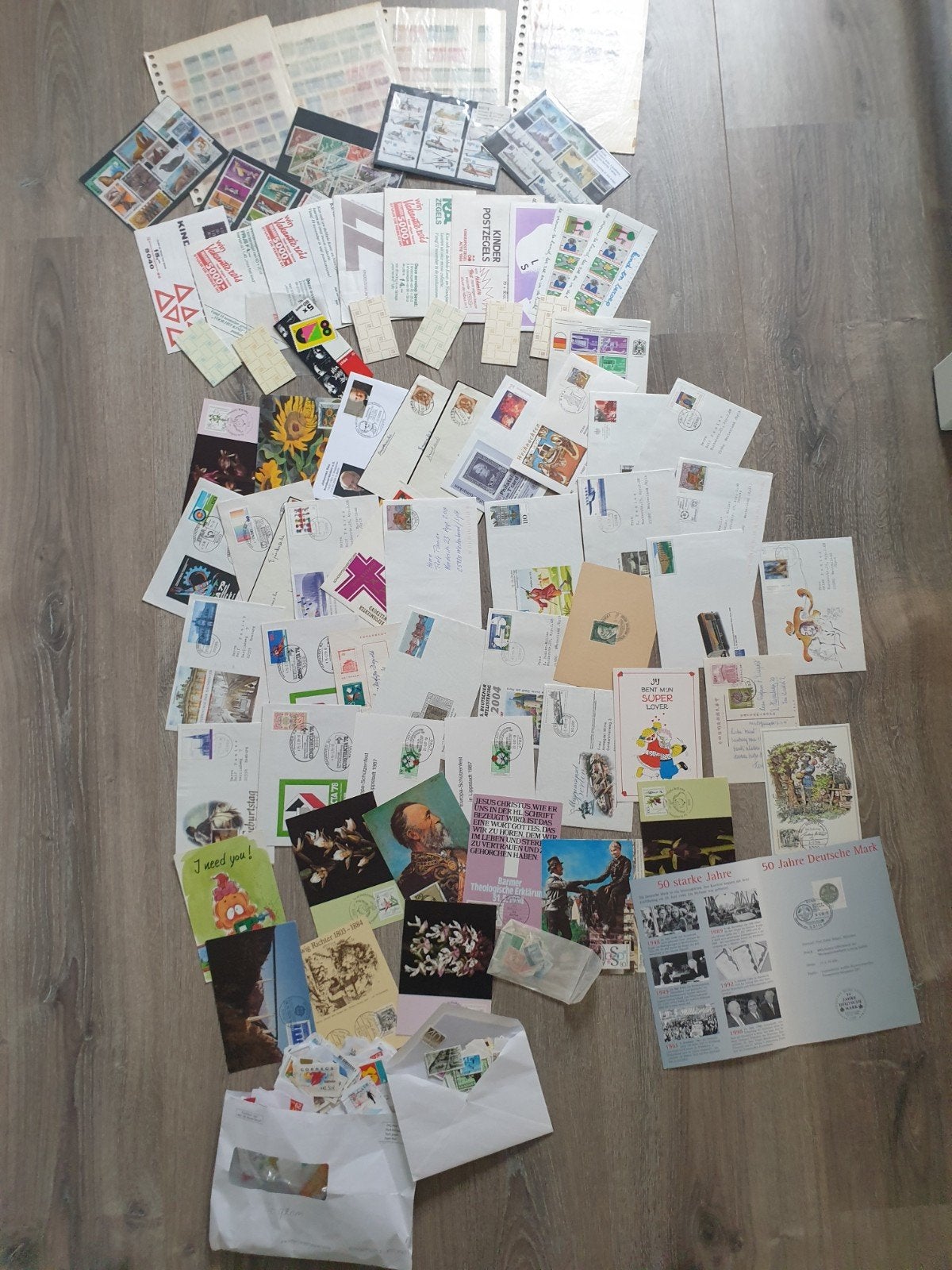 Verzameling postzegels kinderpostzegels boekjes kaarten spec, Ophalen of Verzenden