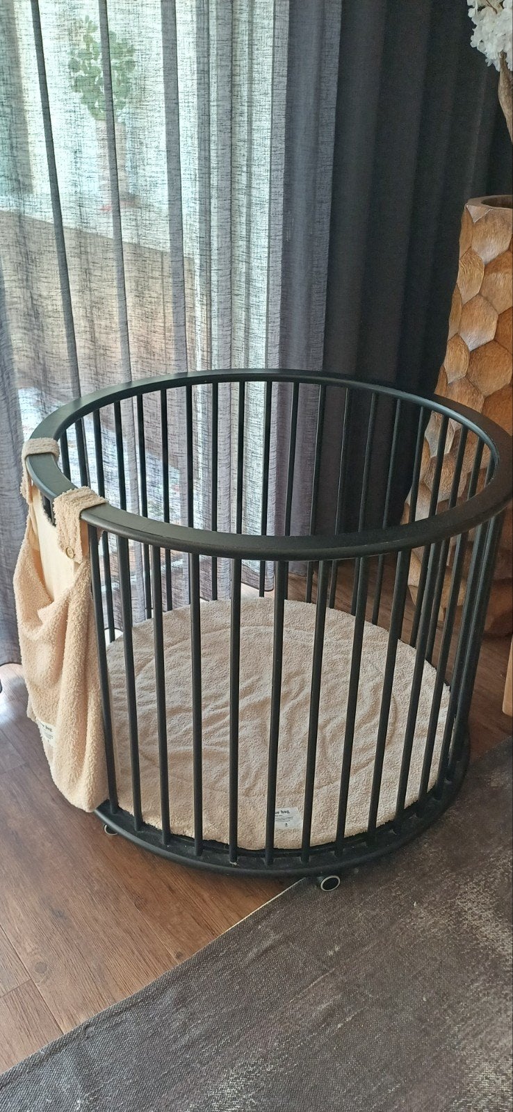 Box Bopita rondo - Zwart, Kinderen en Baby's, Ophalen, Zo goed als nieuw, Rond, Wieltjes