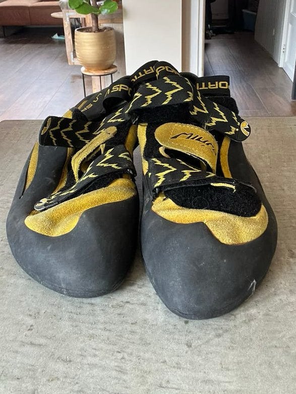 La sportiva Miura klimschoenen maat 43,5, Sport en Fitness, Klimsport, Ophalen, Zo goed als nieuw, Klimsportschoenen