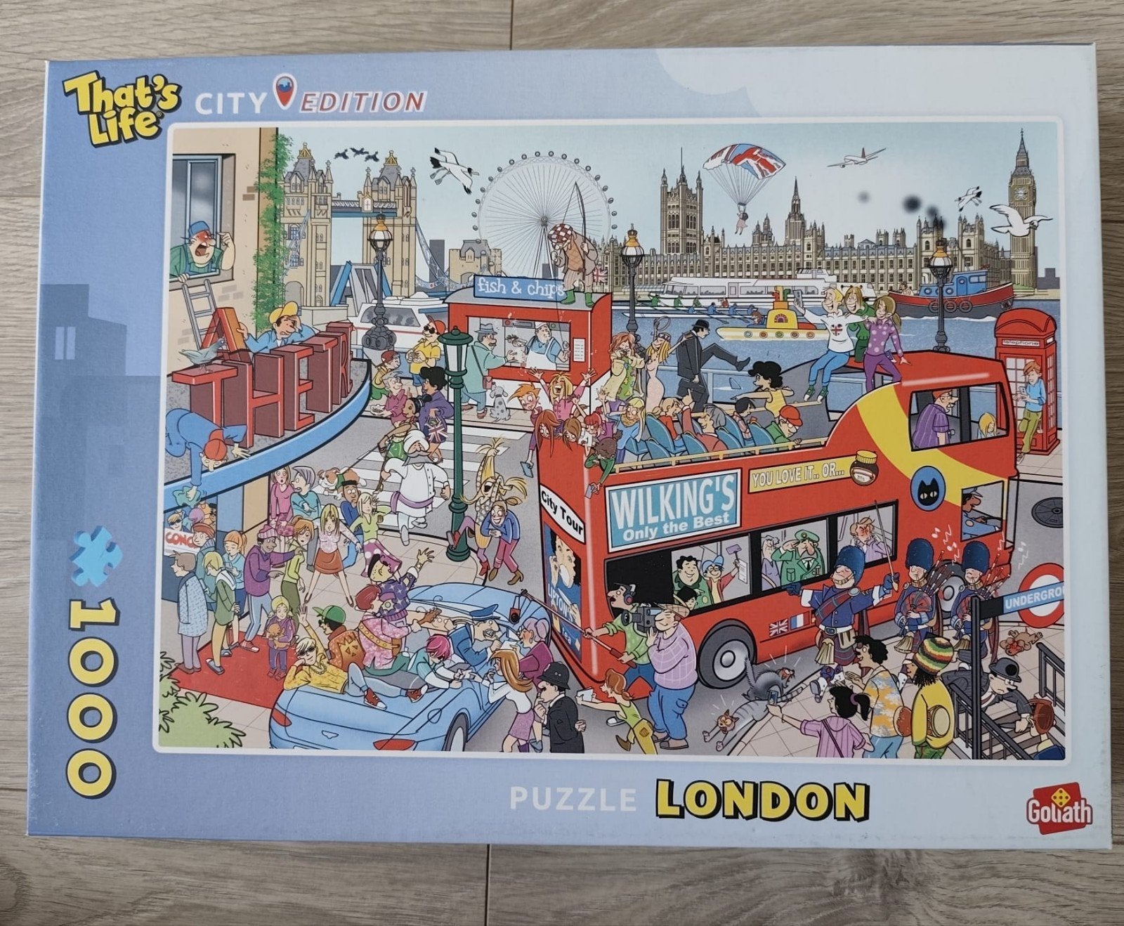 Legpuzzel 1000 stukjes That's Life - London (gebruikt), Ophalen of Verzenden, 500 t/m 1500 stukjes, Gebruikt, Legpuzzel
