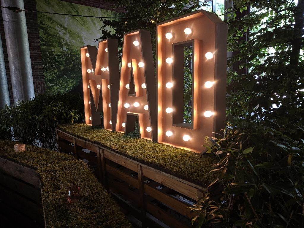 Verhuur Lichtletters, Hobby en Vrije tijd, Feestartikelen | Verhuur, Nieuw, Overige, Ophalen of Verzenden