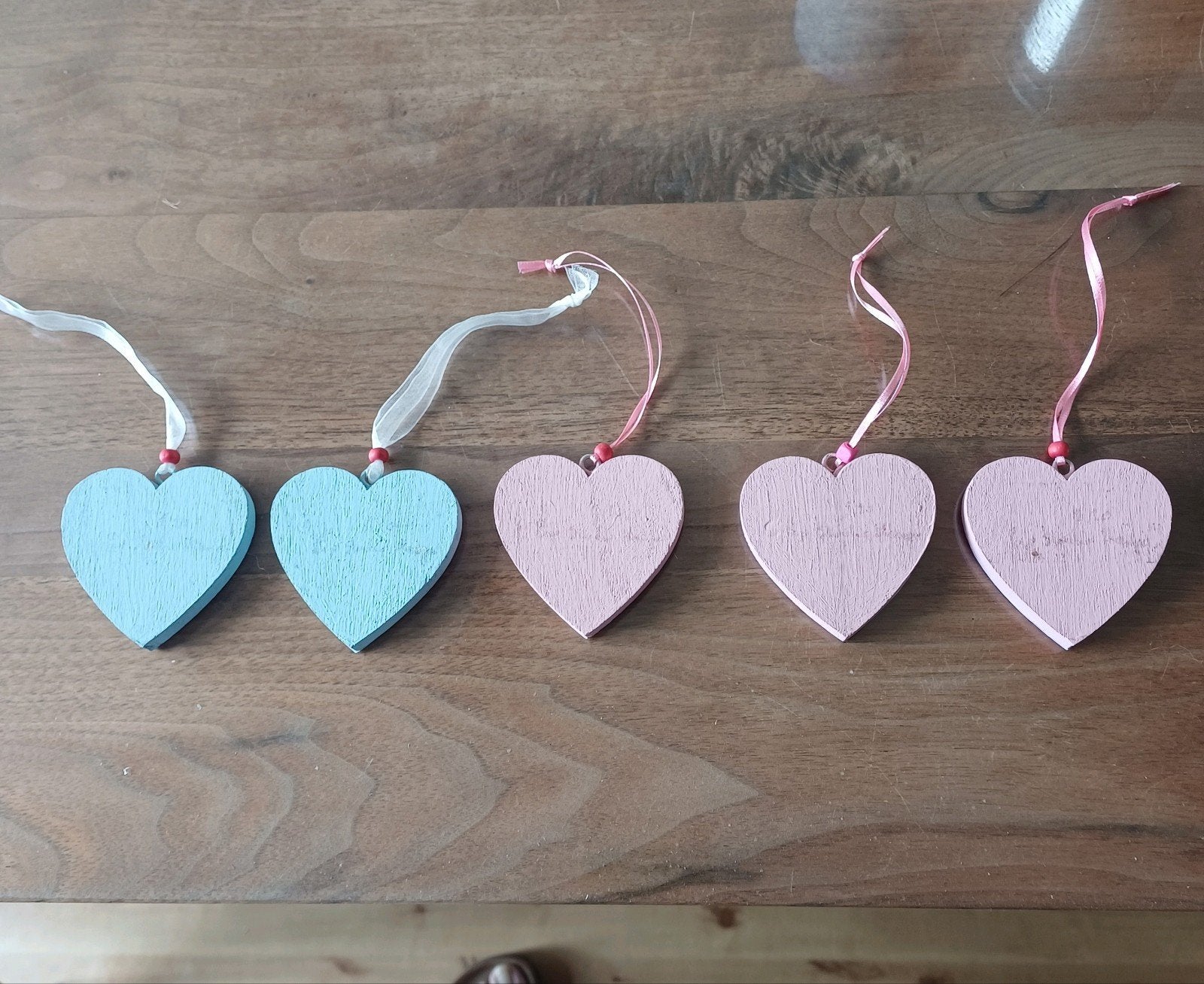5 houten hartjes Pip Studio - decoratie, Hout, Meerkleurig, Overige stijlen, Nieuw