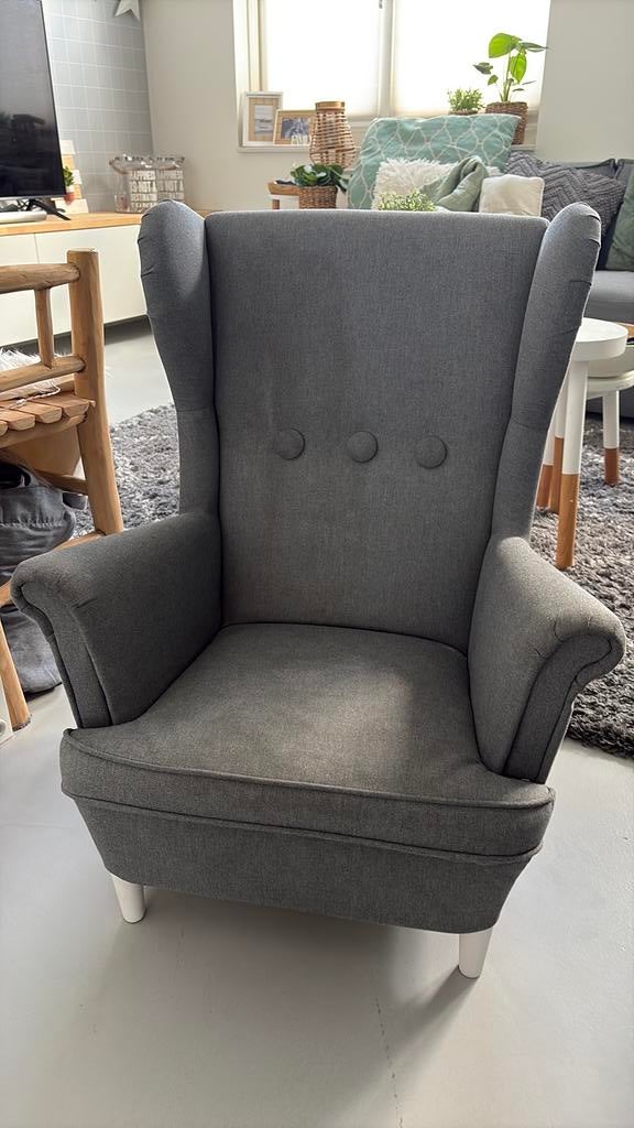 Ikea strandmon kinder fauteuil, Huis en Inrichting, Fauteuils, Ophalen, Zo goed als nieuw, Minder dan 75 cm, 50 tot 75 cm