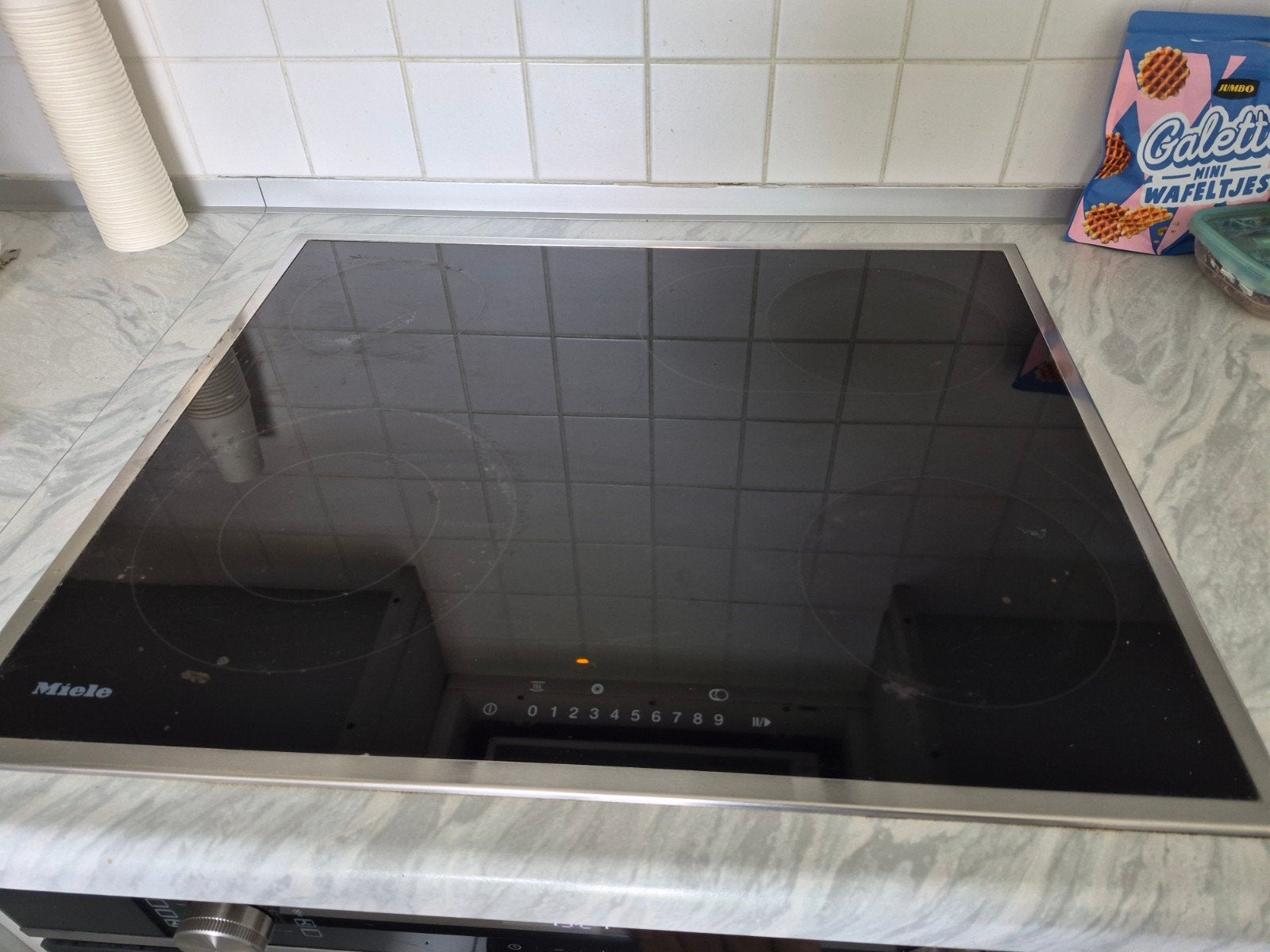Miele elektrische kookplaat - Inbouw, Ophalen, Gebruikt, Keramisch, 4 kookzones