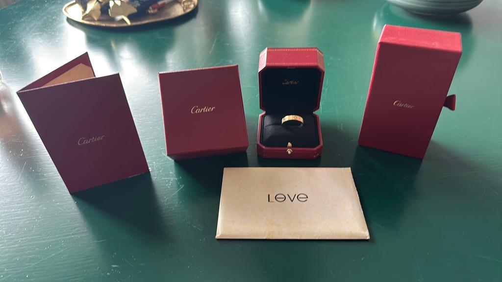 Cartier love ring maat 58 . 18 karaat, Ophalen of Verzenden, Zo goed als nieuw, Goud, Dame