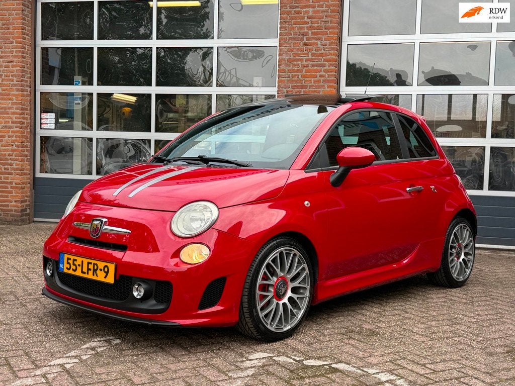 Fiat 500 1.4-16V Abarth, el. schuifdak, clima. 17 inch nw di, Auto's, Fiat, Voorwielaandrijving, Automatische klimaatregeling