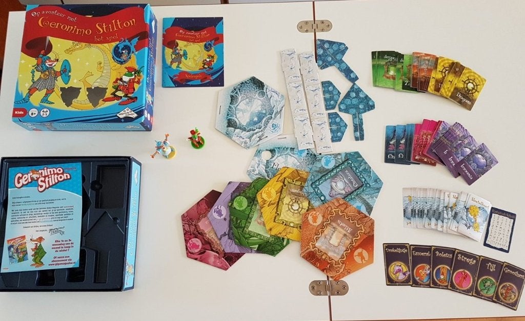 Spel: Geronimo Stilton bordspel z.g.a.n., Hobby en Vrije tijd, Gezelschapsspellen | Bordspellen, Vijf spelers of meer, Ophalen of Verzenden