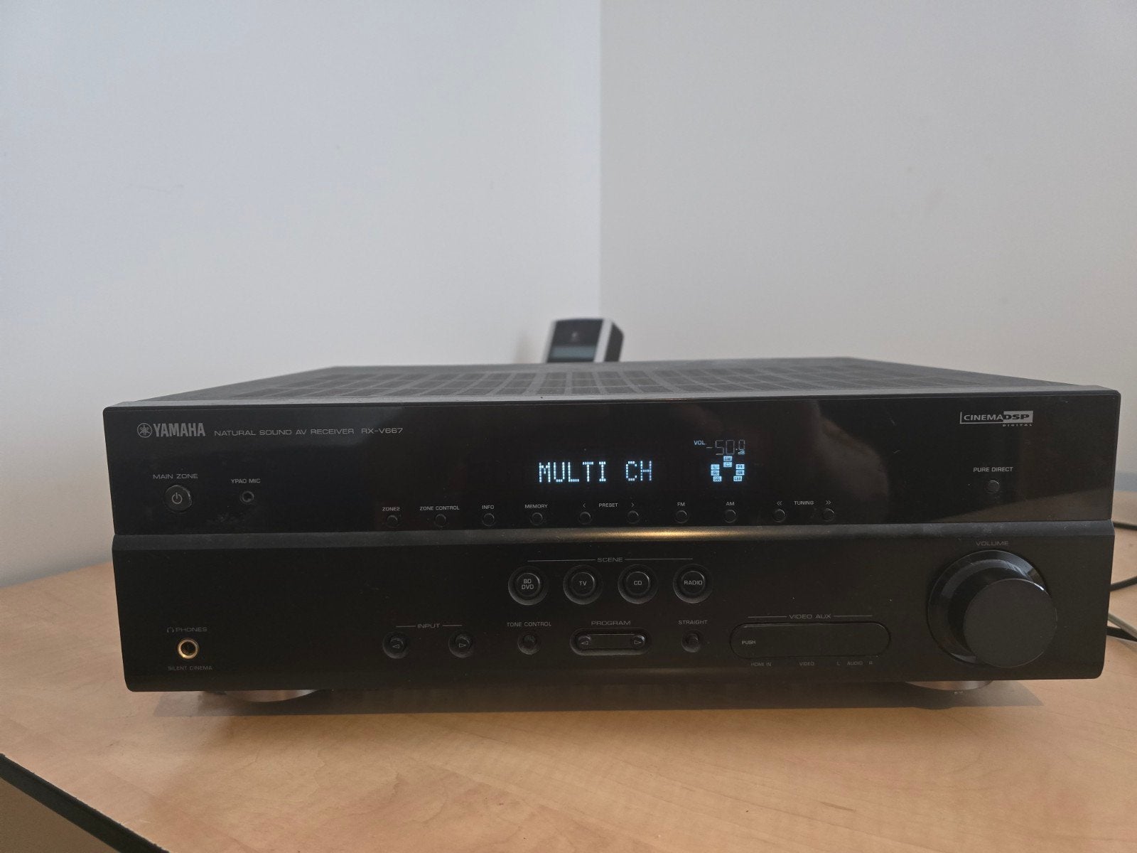Ik verkoop een Yamaha RX-V667 home cinema versterker, Audio, Tv en Foto, Versterkers en Receivers, Ophalen, Yamaha, 60 tot 120 watt