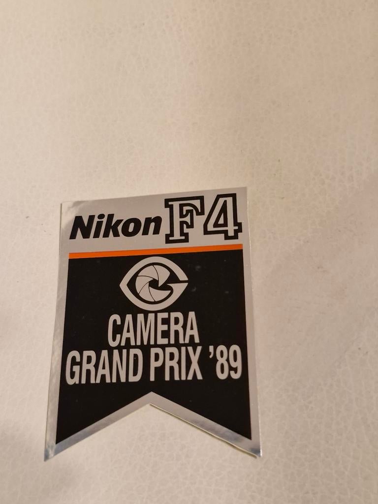 7793 Nikon F4 Camera Grand Prix '89 Sticker, Verzamelen, Stickers, Ophalen of Verzenden, Zo goed als nieuw, Merk