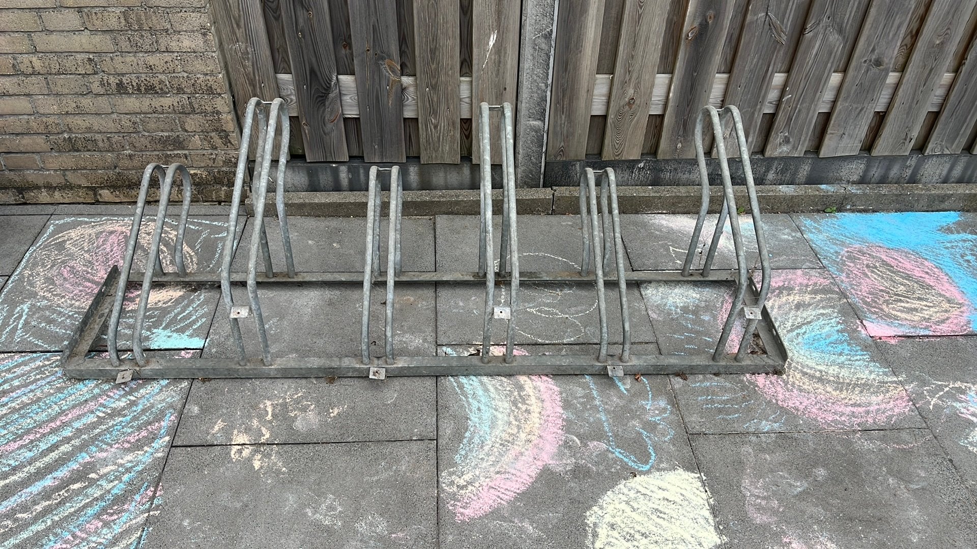 Fietsenrek voor 6 fietsen, Ophalen, Gebruikt
