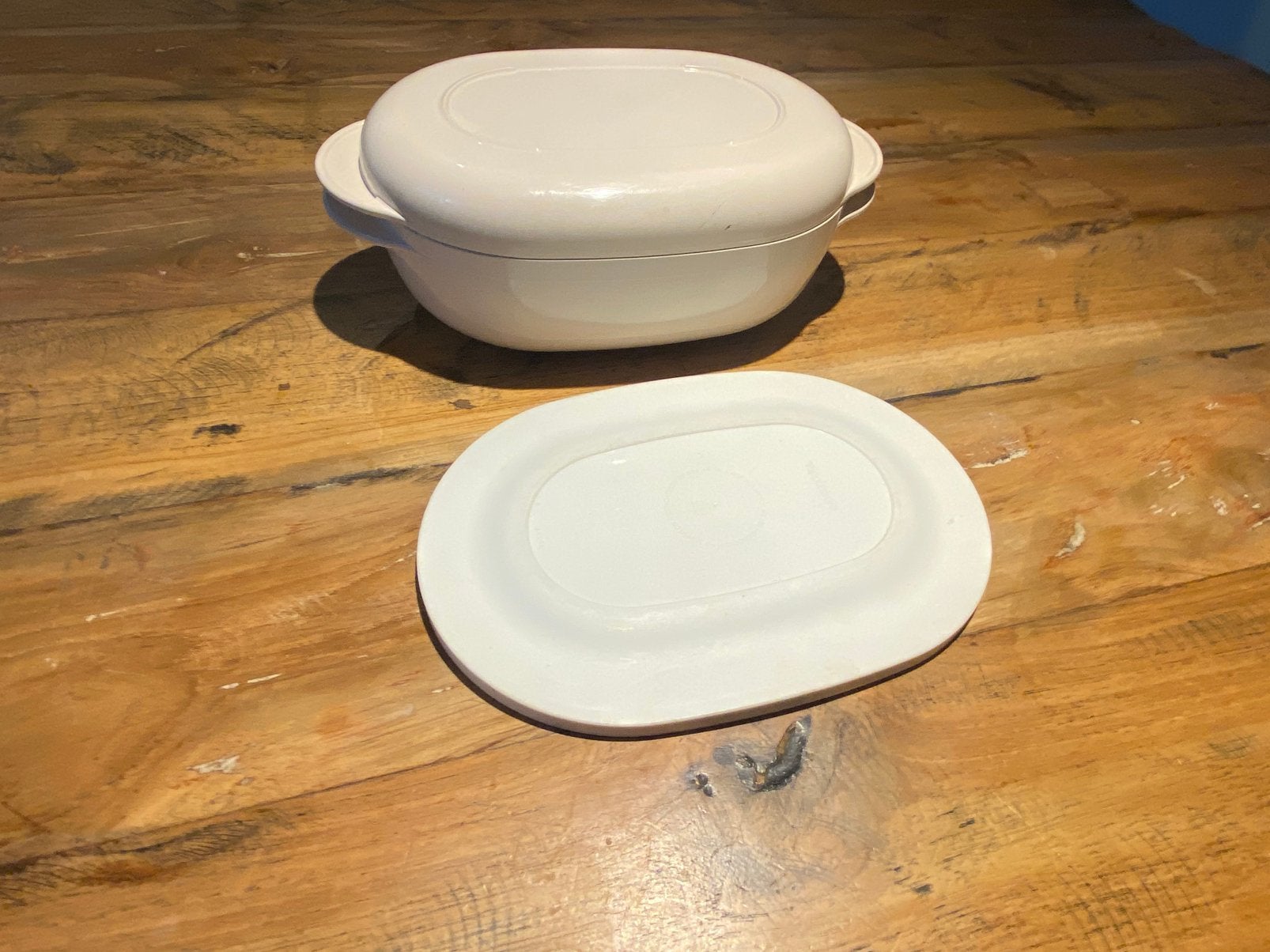 Tupperware microplus 1 liter, Ophalen of Verzenden, Beker of Kan