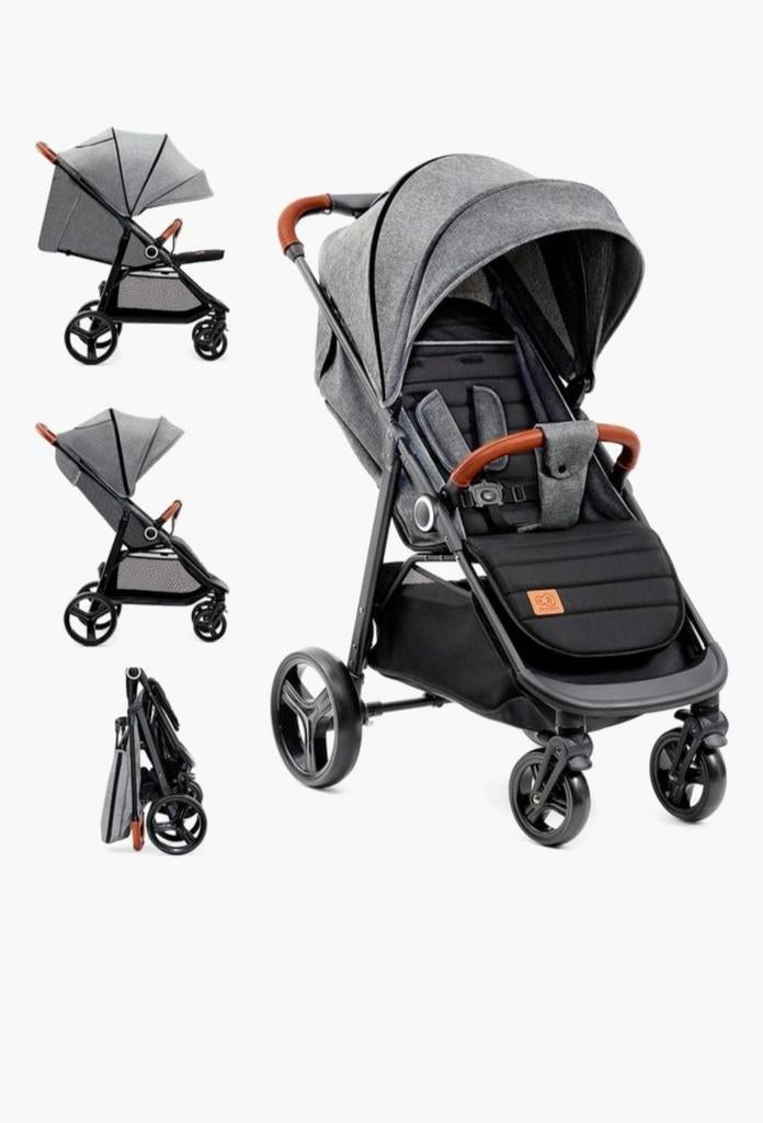 Compacte en opvouwbare kinderwagen - Grijs, Kinderen en Baby's, Kinderwagens en Combinaties, Ophalen
