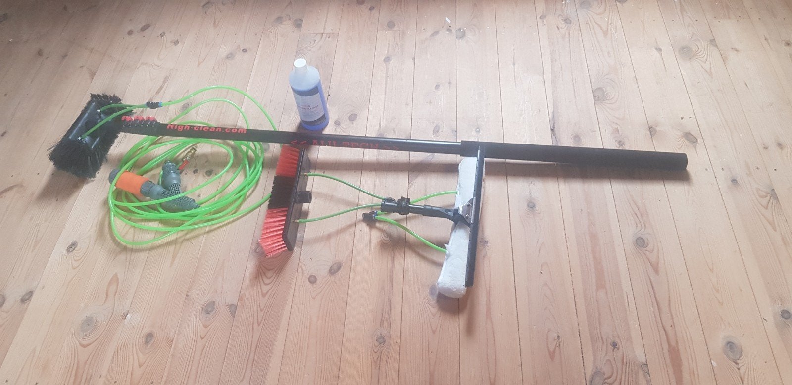 High clean telescopische wasborstelset voor ramen en zo, Ophalen, Gebruikt, Overige typen