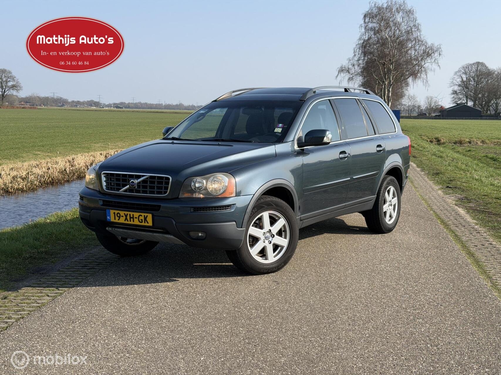 Volvo XC90 3.2 Sport Automaat Nette auto! Youngtimer! 7 pers, Auto's, 238 pk, Blauw, 7 stoelen, Bedrijf