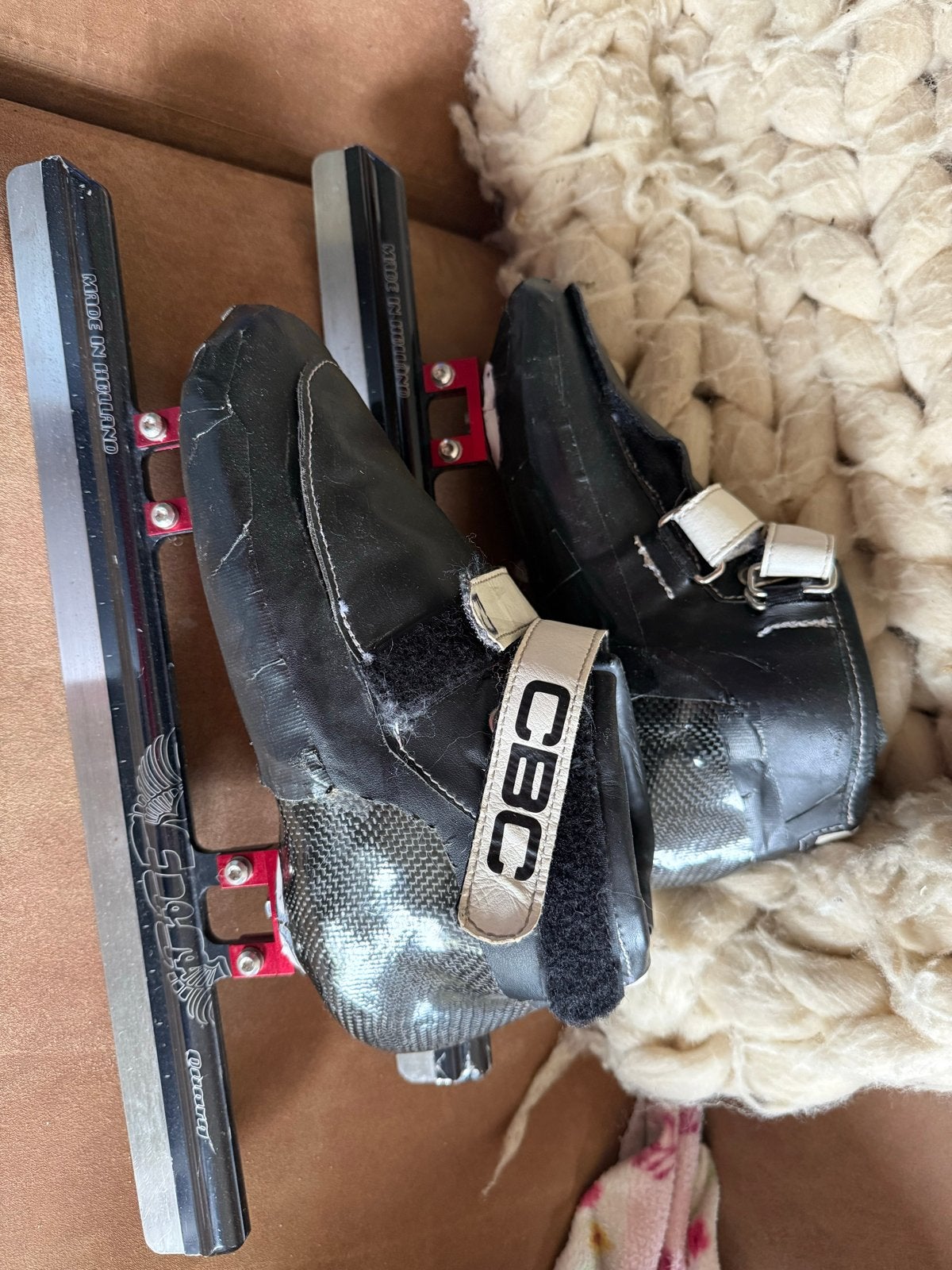 CBC shorttrack schaatsen  ijzers evo 16,5 mt 41, Ophalen of Verzenden, Gebruikt, Noren, Overige merken