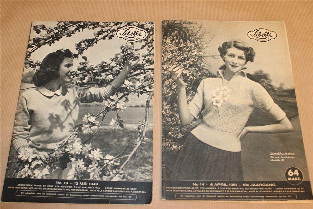 Libelle 1949 & 1951 — Mode En Patronen — Vintage, Ophalen of Verzenden, Gelezen, Damesbladen