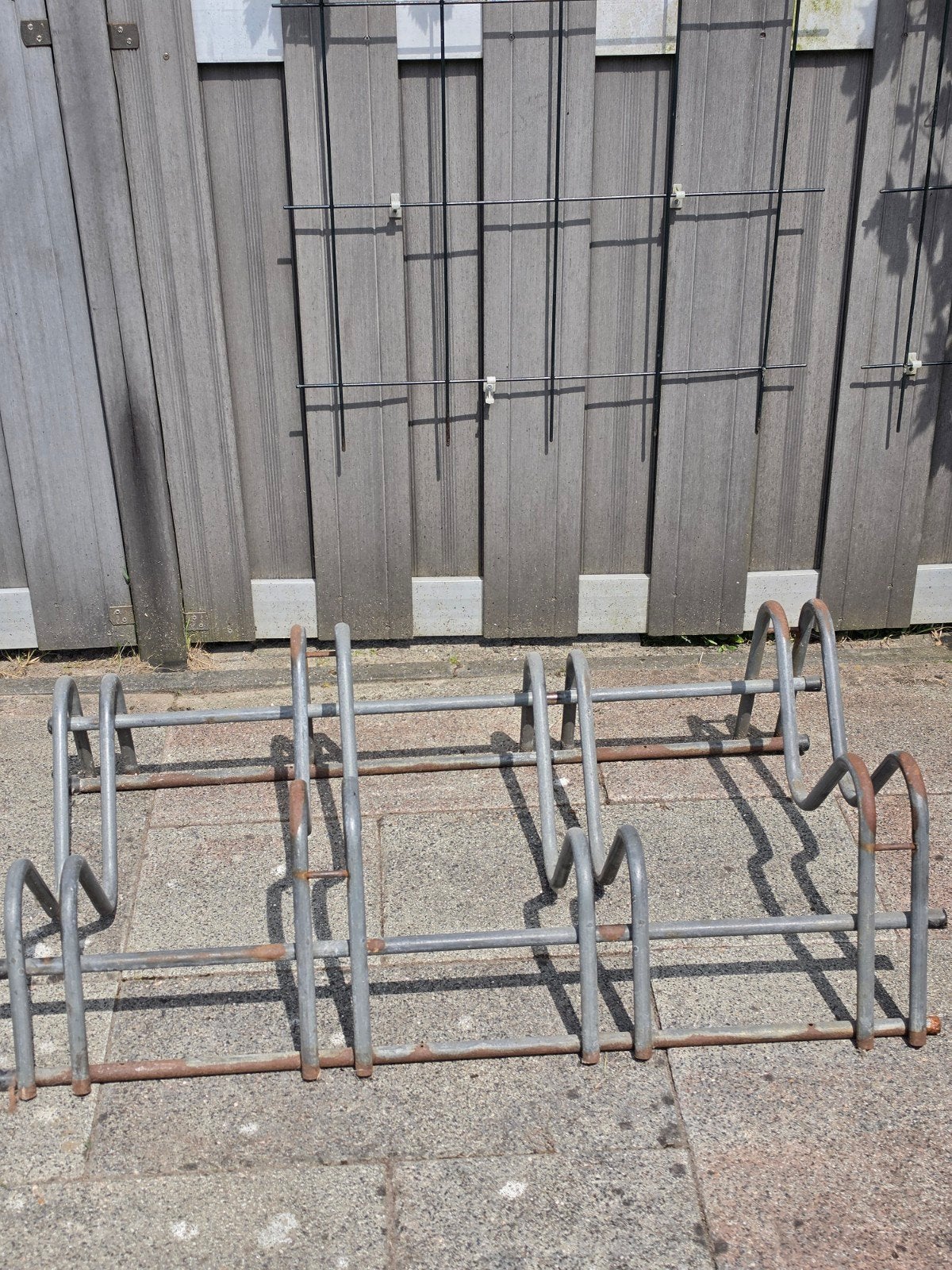 Stevig fietsenrek voor 4 fietsen, Ophalen of Verzenden, Gebruikt