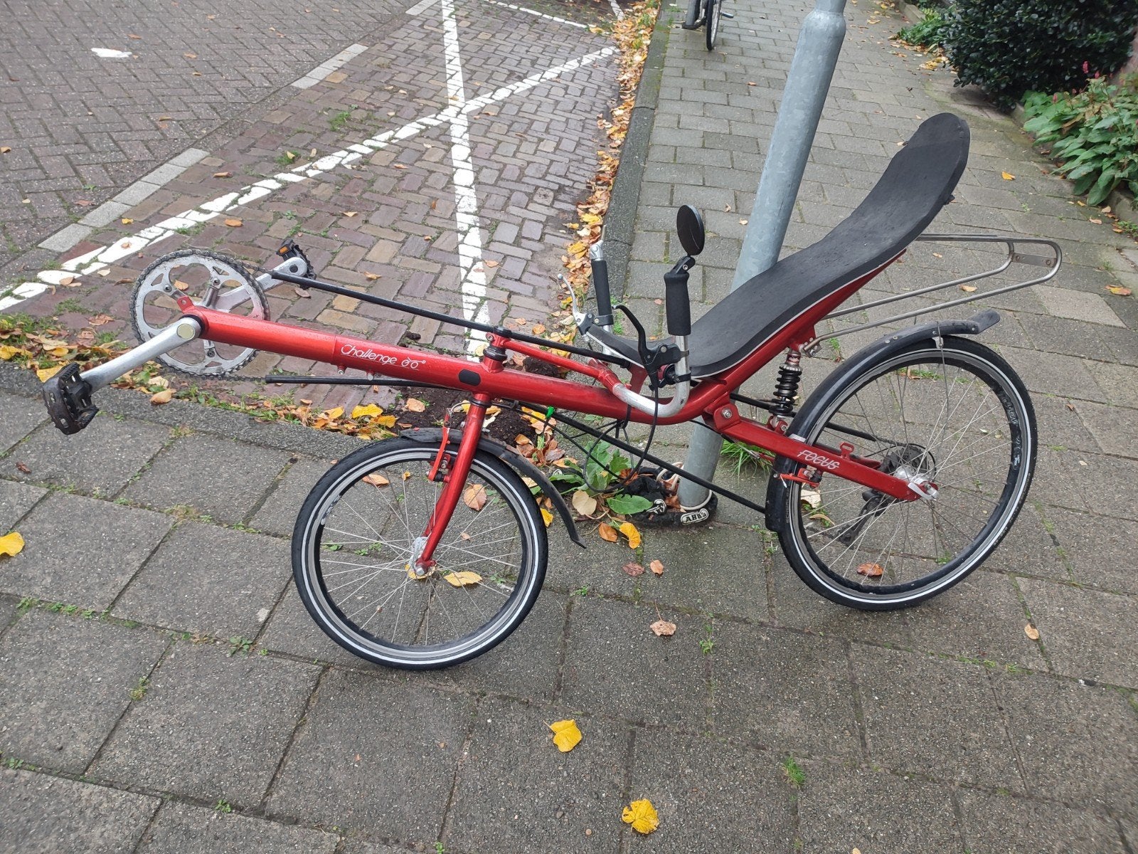 Challenge Focus Sport ligfiets, Fietsen en Brommers, Ophalen, Gebruikt, Velgrem, Onderstuur