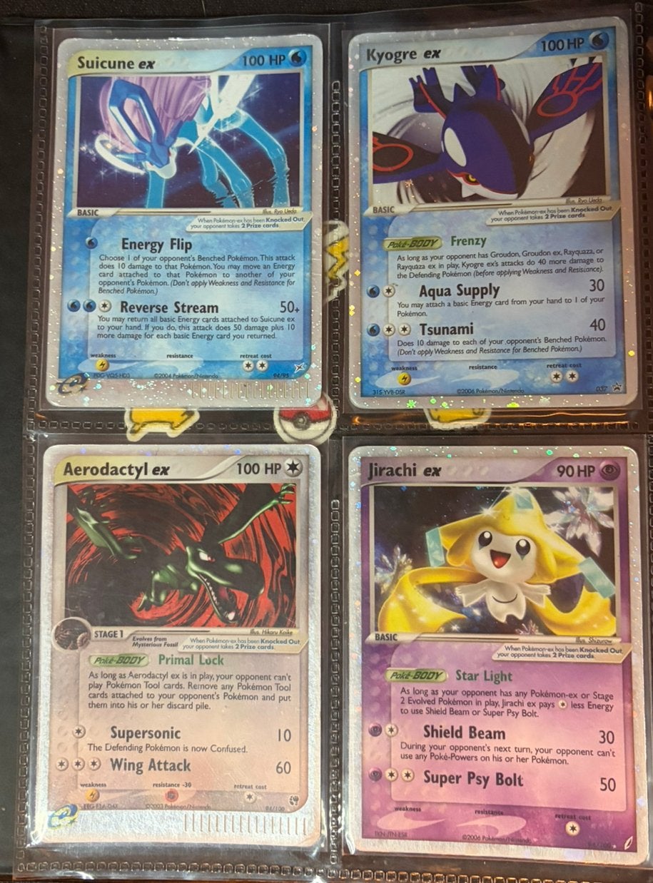 Oude glimmende Pokemon kaarten, Ophalen of Verzenden, Zo goed als nieuw, Meerdere kaarten
