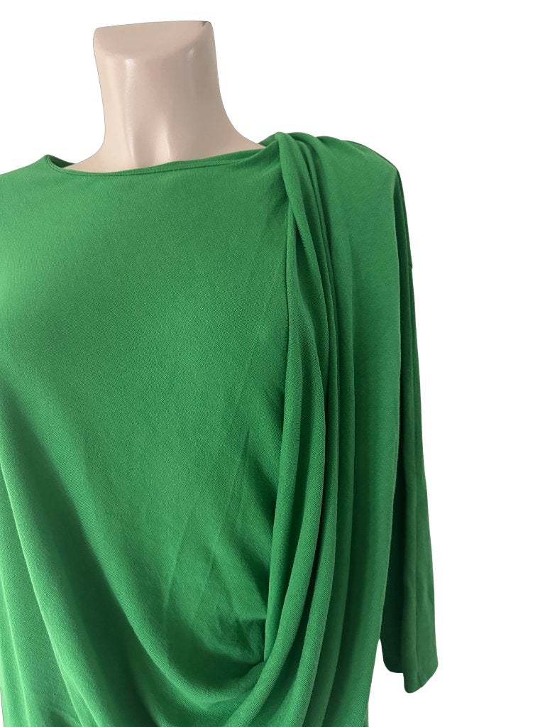 COS jurk S, Ophalen of Verzenden, Zo goed als nieuw, Onder de knie, Groen