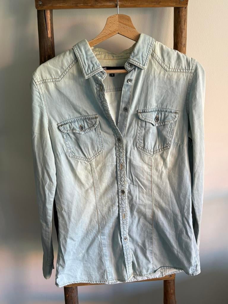 Spijkerblouse WE, Ophalen of Verzenden, Gedragen, Maat 38/40 (M), Blauw