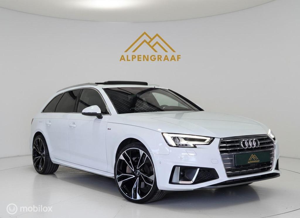 Audi A4 Avant 45 TFSI S-line quattro Pro Line 245pk |Panoram, Auto's, Automaat, Gebruikt, Zwart, 4 cilinders