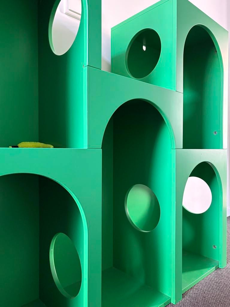 !GROEN JOTEX KATTENKAST zogoed als nieuw. [webprijs:138Euro], Ophalen, Nieuw, Krabpaal