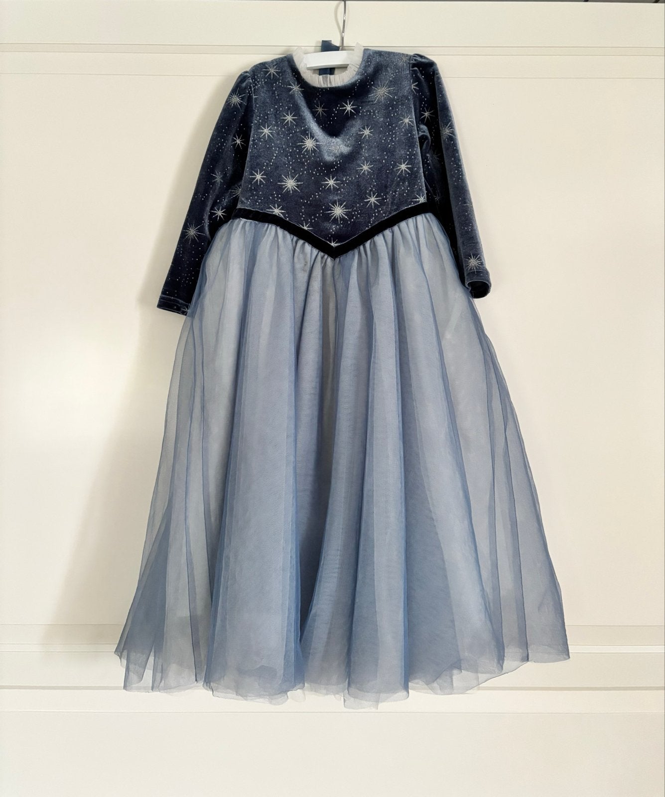 Mooie Elsa jurk van Frozen, mt 122-128, Ophalen of Verzenden, Zo goed als nieuw, 122 t/m 128, Meisje