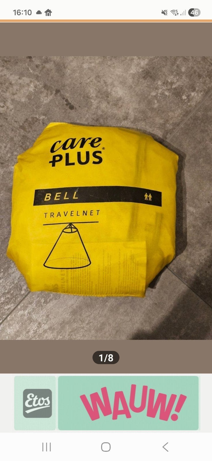 Care Plus Bell Travelnet klamboe 2 personen, Ophalen of Verzenden