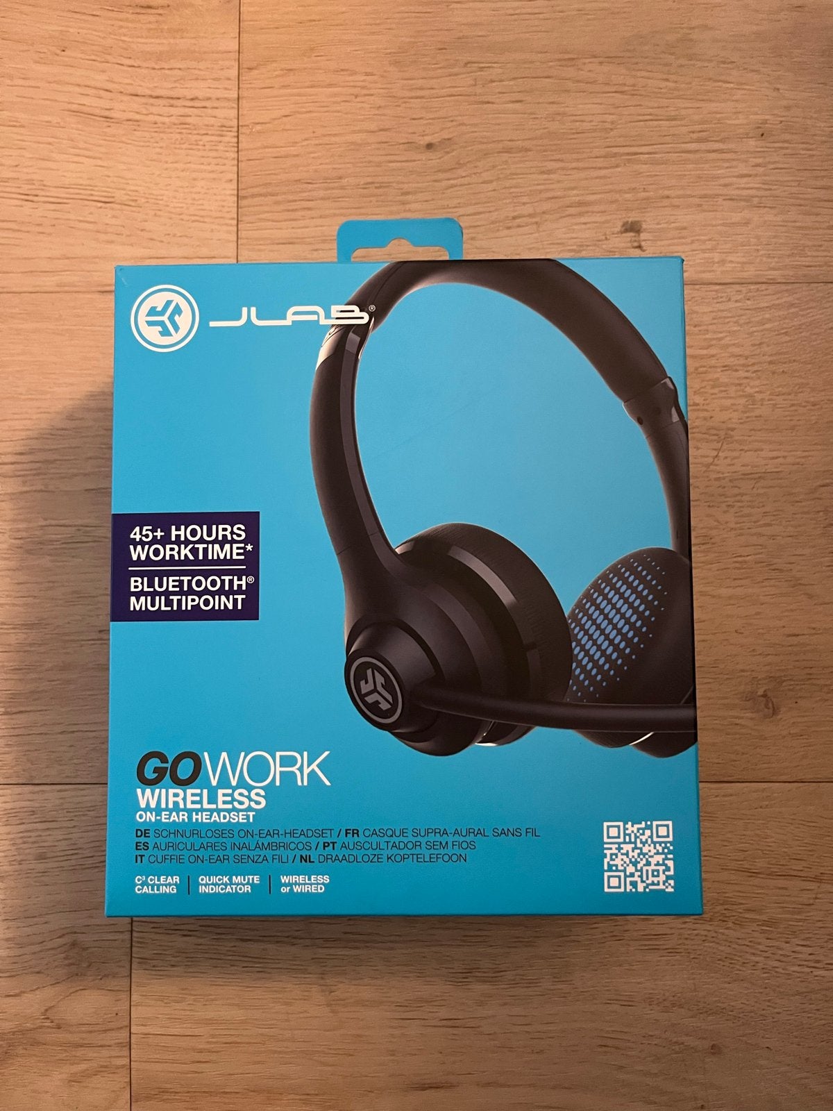 JLab Go Work Wireless On-Ear Headset - Zwart