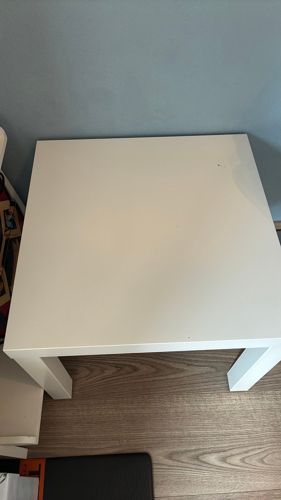 Lack Ikea 55x55 cm wit tafeltje, Huis en Inrichting, Tafels | Bijzettafels, Ophalen, Zo goed als nieuw, Vierkant, 45 tot 60 cm