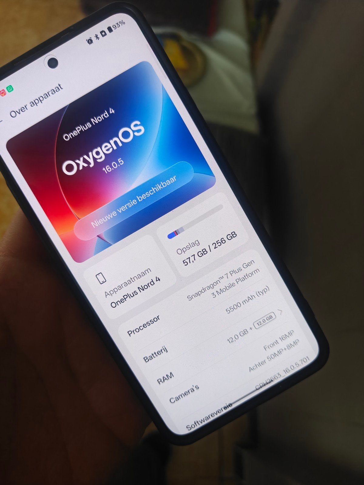 Oneplus Nord 4 256gb als nieuw ruilen iphone, 256 GB, Ophalen of Verzenden, Zo goed als nieuw