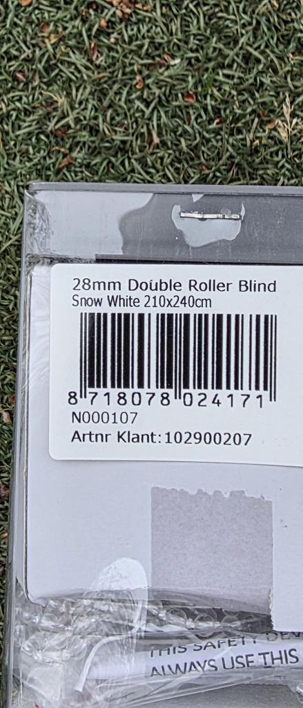 Rolgordijn 240x210cm - nieuw in verpakking  - 59€, Ophalen of Verzenden, Zo goed als nieuw, Clearstamp