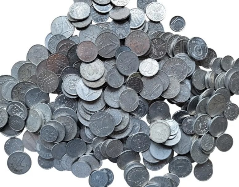 250 gram Aluminium munten, Postzegels en Munten, Munten en Bankbiljetten | Verzamelingen, Ophalen of Verzenden, Nederland en Buitenland