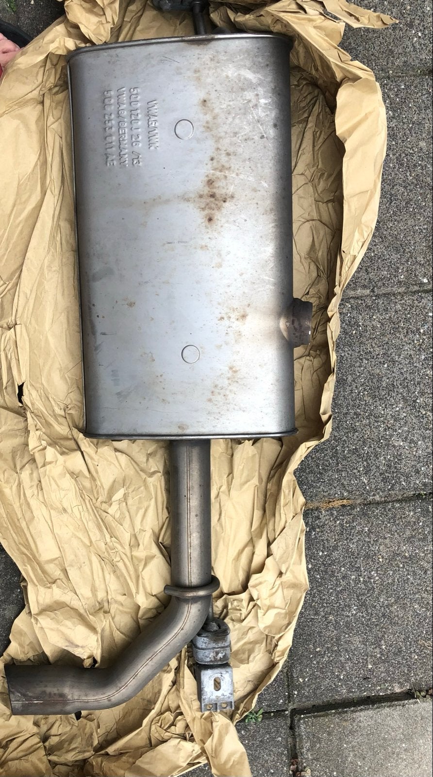 Nog goede uitlaatdemper VW GOLF 6/7 1,6 TDI, Auto-onderdelen, Ophalen of Verzenden, Gebruikt, Volkswagen