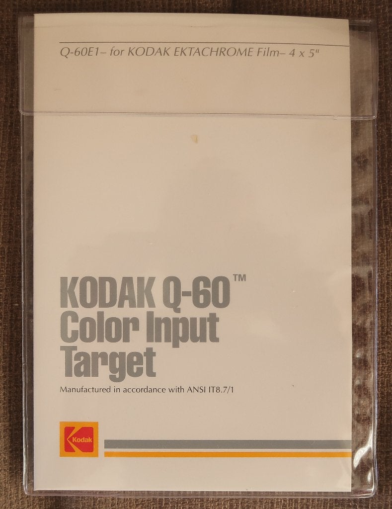 Kodak Q-60E1 Color Input Target for Kodak Ektrachrome film, Verzenden, Zo goed als nieuw