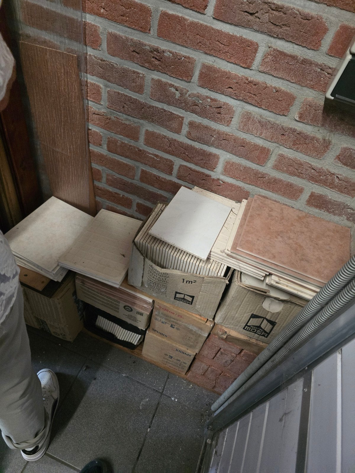 Diverse tegels gratis, Ophalen