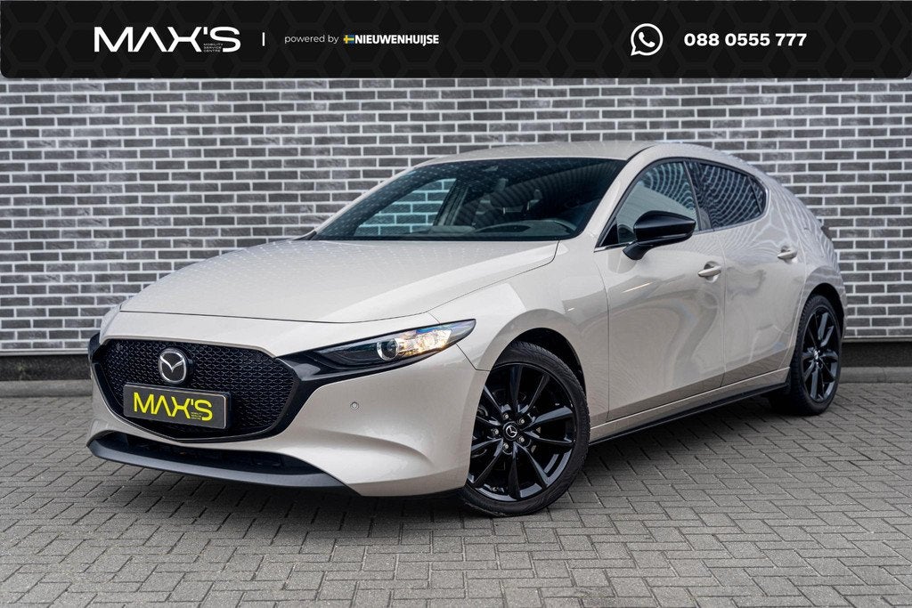 Mazda 3 2.0 e-SkyActiv-G M Hybrid 150 Homura | Head-Up Displ, Auto's, Mazda, Bedrijf, Te koop, ABS, Achteruitrijcamera, Adaptive Cruise Control