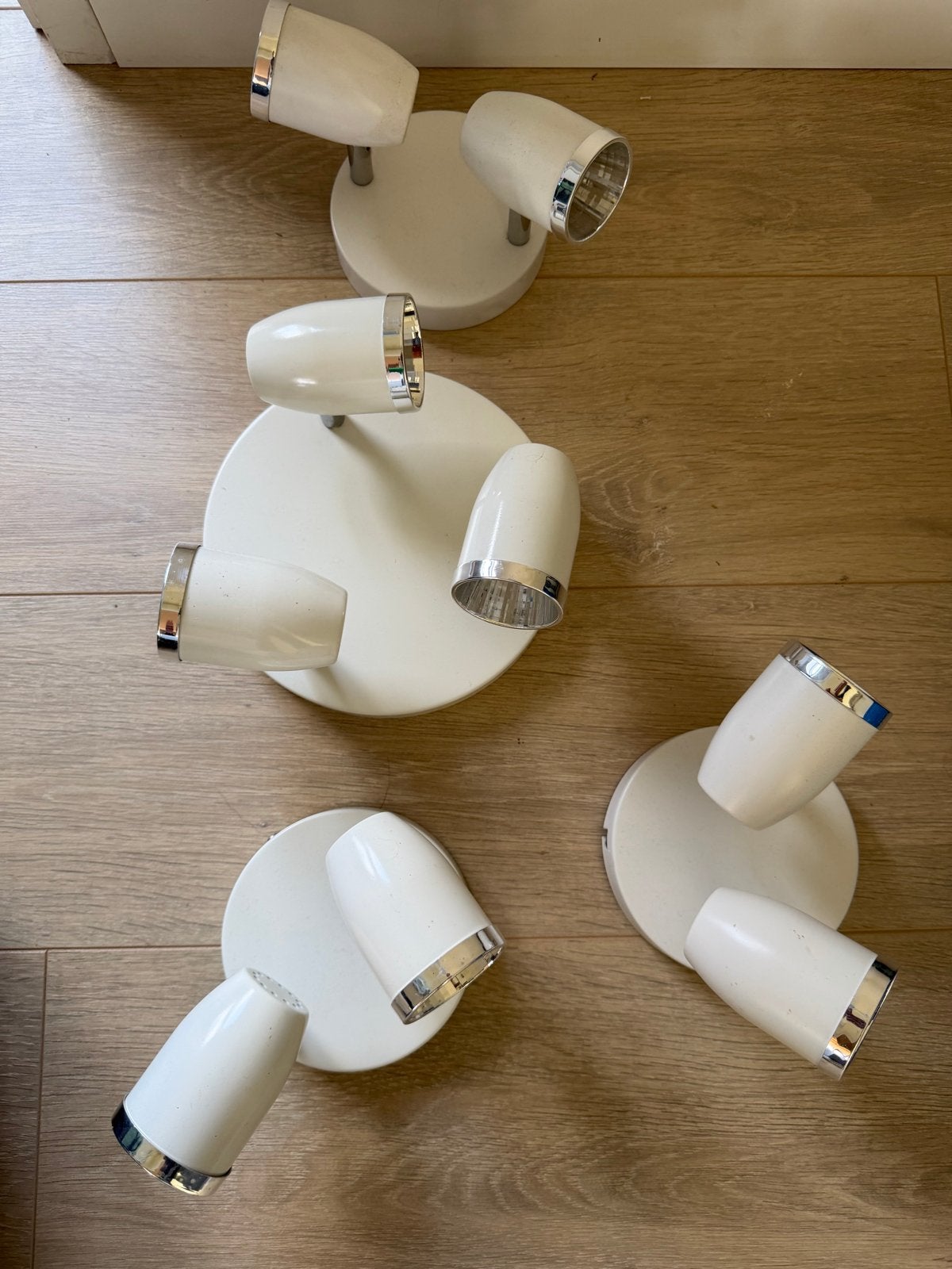 4 wand- of plafondspotjes - Karwei Mattia Mat Wit, Huis en Inrichting, Ophalen, Gebruikt, Overige merken, LED