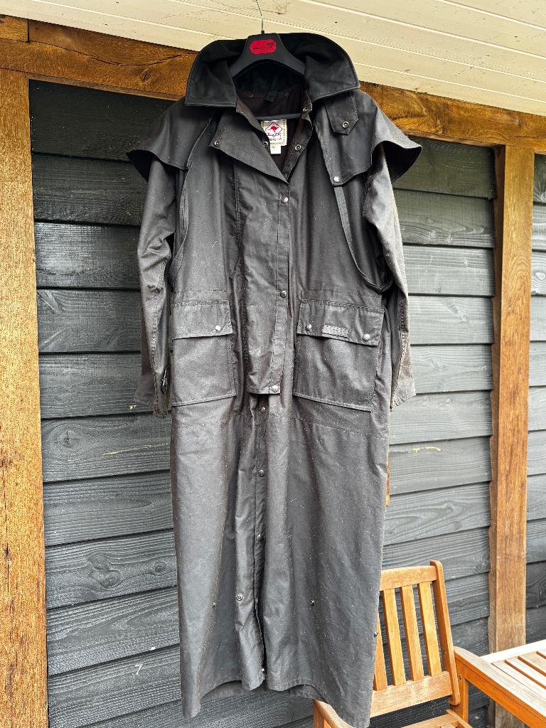 Scippis waxjas met wollen voering - maat M - kleur bruin, Gebruikt, Ophalen of Verzenden, Western, Dames