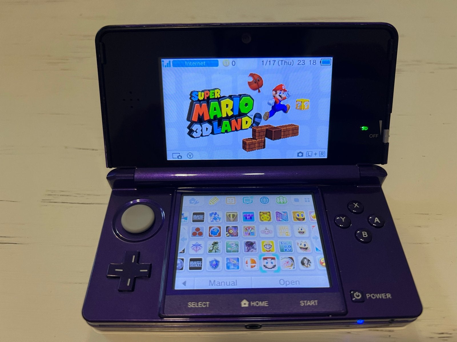 Nintendo 3DS paars met accessoires en spellen, Spelcomputers en Games, Spelcomputers | Nintendo 2DS en 3DS, Met games, Overige kleuren