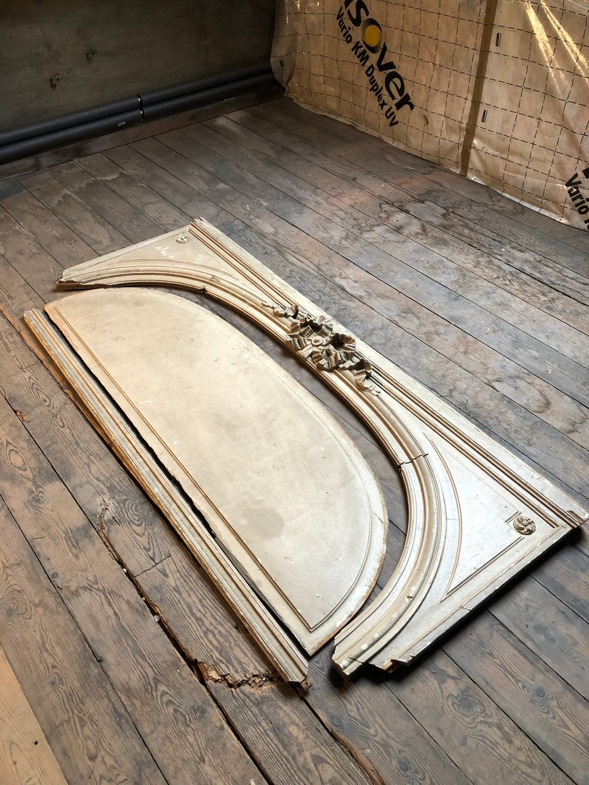 ANTIEK HOUTEN PANEEL HOUTSNIJWERK FRANKRIJK CHATEAU, Ophalen