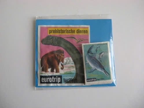 Eurotrip Prehistorische dieren.Lucifers serie Nummer 1-20, Verzamelen, Verzenden, Zo goed als nieuw, Luciferdoosjes of -merken