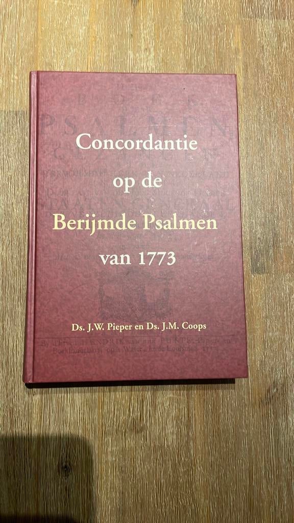 Concordantie berijmde psalmen 1773, Ophalen of Verzenden, Zo goed als nieuw