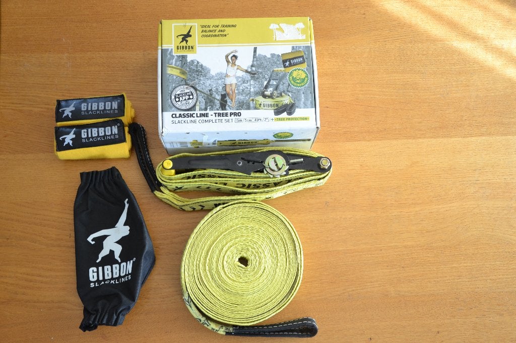 Slackline Gibbon 15m, Ophalen of Verzenden, Gebruikt