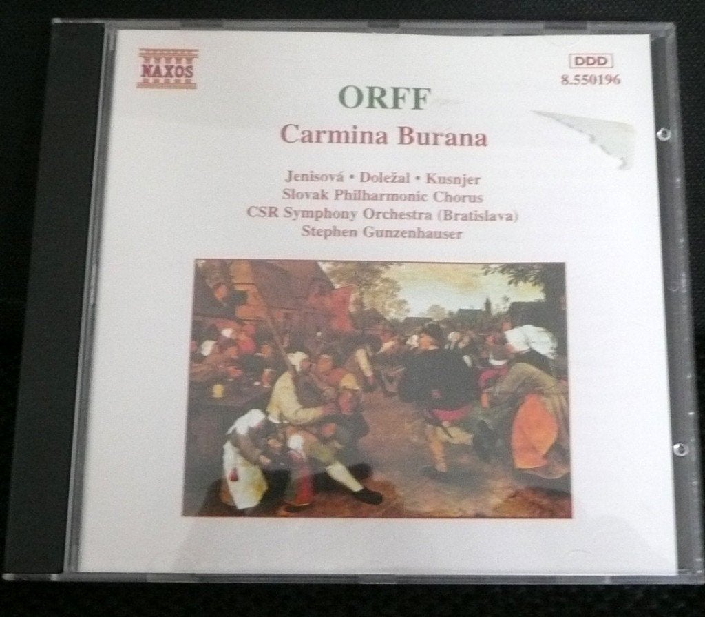 Orff: Carmina Burana(961t), Cd's en Dvd's, Cd's | Religie en Gospel, Ophalen of Verzenden, Gebruikt, Geestelijke liederen
