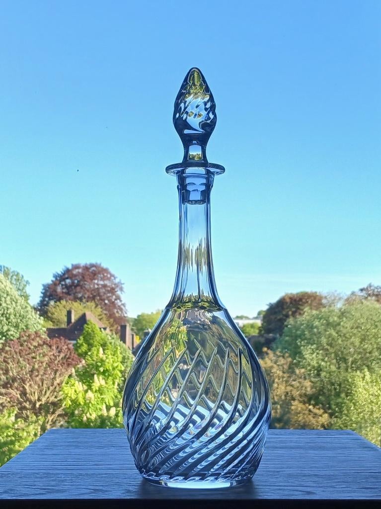 Karaf Decanter Kristal Val St Lambert, Antiek en Kunst, Antiek | Glas en Kristal, Ophalen of Verzenden