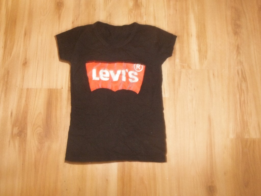 zwart Levi's kinder t-shirt, mt 146/152, Verzenden, Jongen of Meisje, Zo goed als nieuw, Shirt of Longsleeve